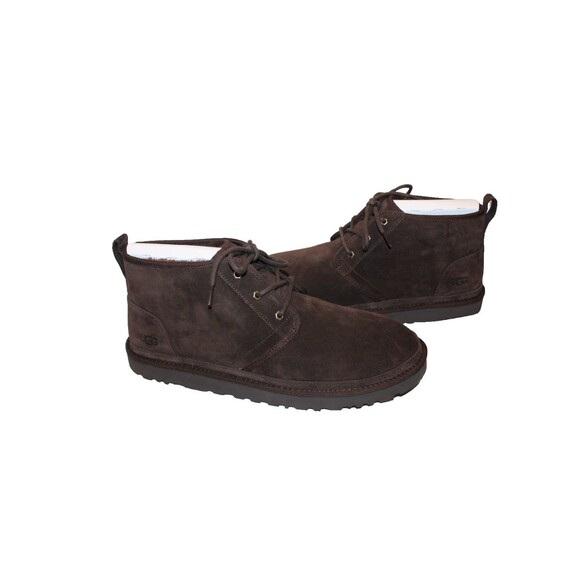 NIB UGG MEN\'S NEUMEL SUEDE SHEARLING LINED CHUKKA BOOTS DDC BROWN 17 main image 4